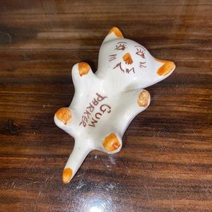 ❤️Vintage mini cat ceramic gum Parker